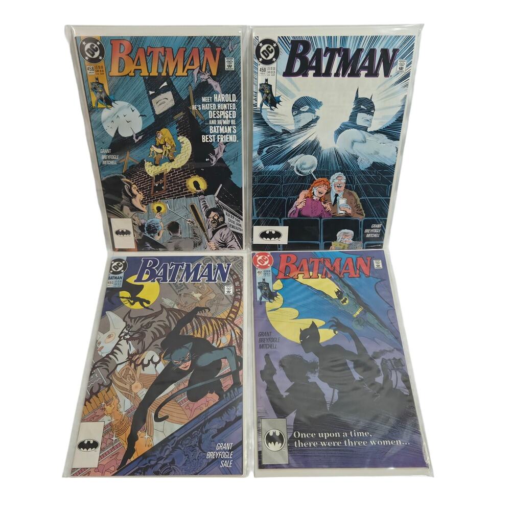 DC Batman Vintage #458-461 Comic Books Very Fine In Sleeves 1991